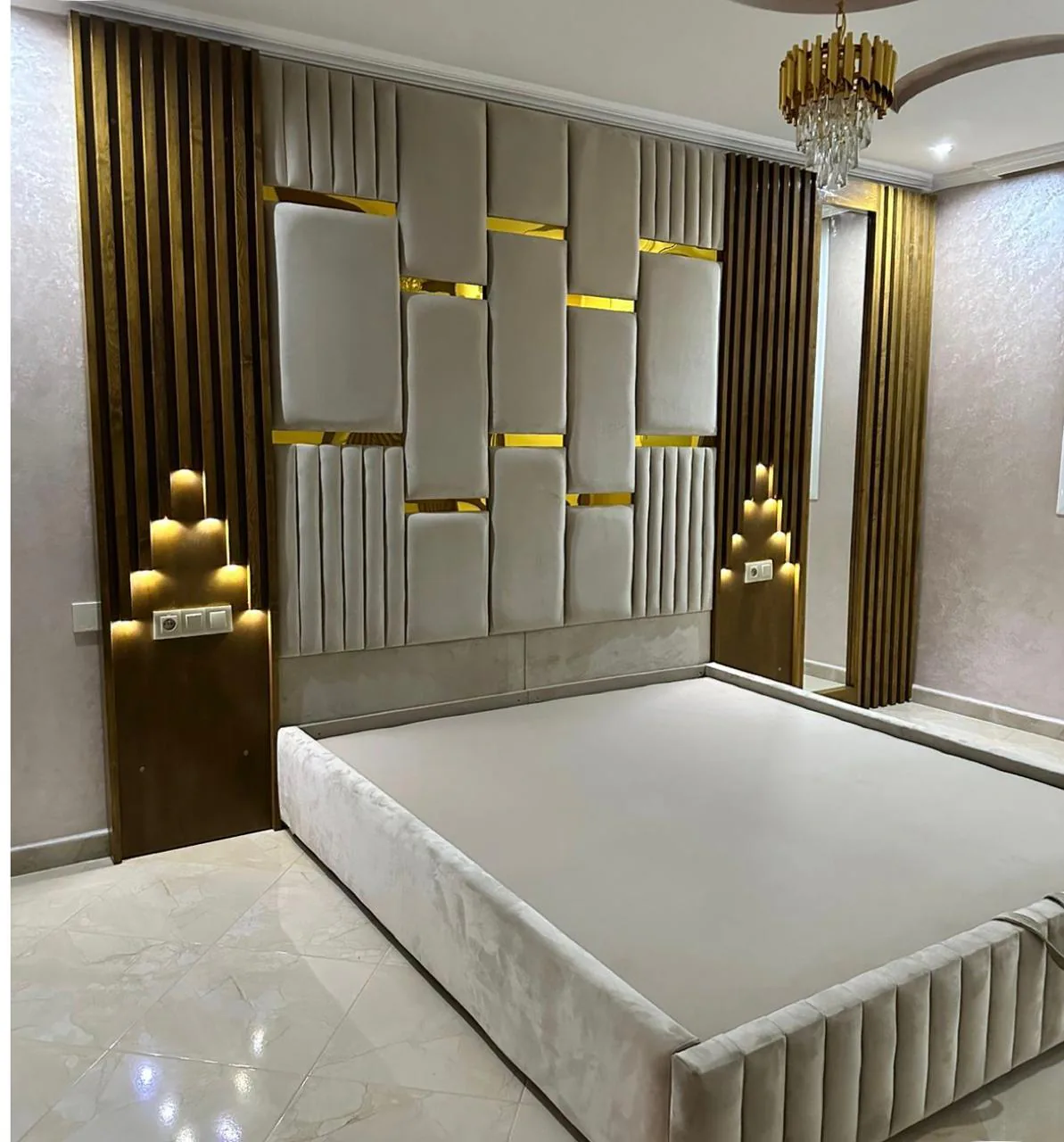 Upholstered Headboard Suite